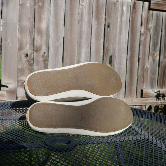 Women's TAOS Star Khaki Canvas Casual Lace Up Comfort Sneakers Shoes size 11 - Picture 7 of 8